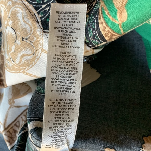 Chico’s No-Iron button up top Chicos size 0 XS equestrian preppy classic blouse - Picture 12 of 14